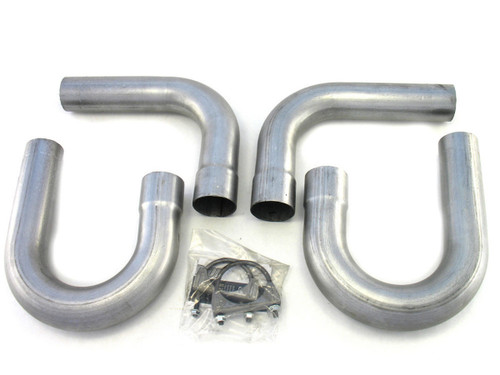Exhaust Side Pipe Bends - Two 90 Degree / Two U Bends - 2 or 2.5 in Inlet - Steel - Kit