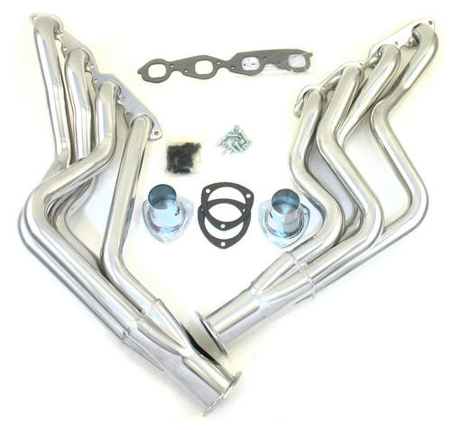 Headers - Full Length - 2 in Primary - 3.5 in Collector - Gaskets / Hardware Included - Steel - Metallic Ceramic - Big Block Chevy - GM A-Body / B-Body / F-Body 1967-87 - Pair Headers - Full Length - 2 in Primary - 3.5 in Collector - Gaskets / Hardware Included - Steel - Metallic Ceramic - Big Block Chevy - GM A-Body / B-Body / F-Body 1967-87 - Pair
