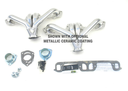 Headers - Tight Tuck - 1.75 in Primary - 2.5 in Collector - Gaskets / Hardware Included - Steel - Natural - Small Block Mopar - Universal - Pair Headers - Tight Tuck - 1.75 in Primary - 2.5 in Collector - Gaskets / Hardware Included - Steel - Natural - Small Block Mopar - Universal - Pair