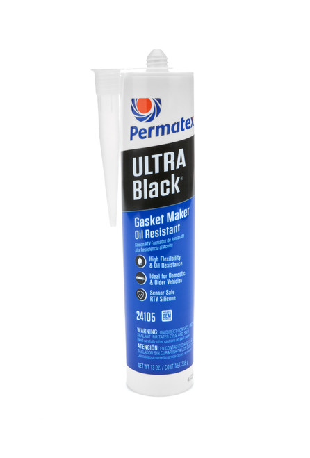 Sealant - Ultra Black Maximum Oil Resistant RTV - Silicone - 13 oz Cartridge - Each