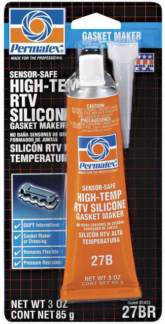 Sealant - Sensor Safe High Temperature RTV - Silicone - 3 oz Tube - Each Sealant - Sensor Safe High Temperature RTV - Silicone - 3 oz Tube - Each