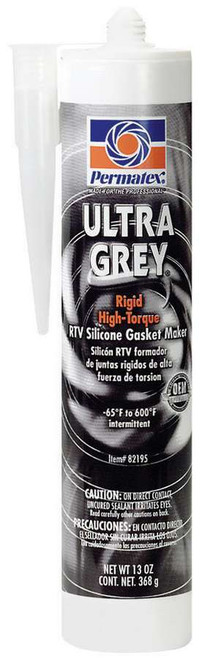 Sealant - Ultra Gray - Silicone - 13 oz Cartridge - Each