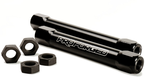 Tie Rod Sleeve - 9/16-18 in Female Thread - 5.5 in Long - Aluminum - Black Anodized - Pair