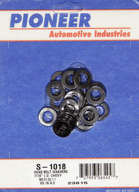 Head Bolt Washer - 0.750 in OD - 0.438 in ID - 0.063 in Thick - Steel - Black Oxide - Head Bolts - Universal - Set of 34