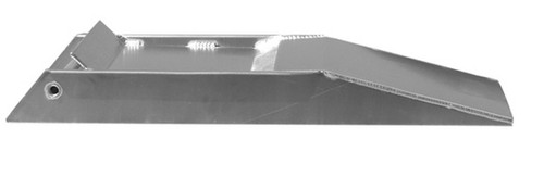 Service Ramp - 24 x 2.75 x 8 in - 15 Degree Incline - Aluminum - Natural - Pair