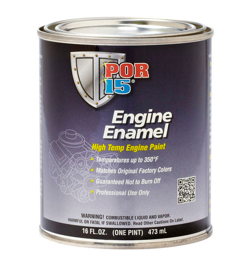 Paint - Engine Enamel - High Temperature - Gloss White - 1 pt Can - Each