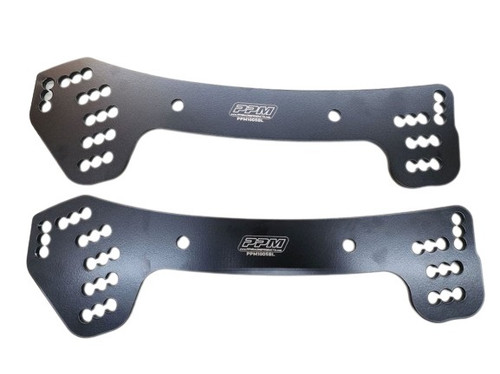 Four Link Bracket - Chassis Bracket - Driver Side - Double Slot - Aluminum - Black Powder Coat - XR1 Rocket Chassis - Pair