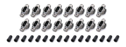 Rocker Arm - Elite Series - 7/16 in Stud Mount - 1.60 Ratio - Full Roller - Stainless - Small Block Chevy - Set of 16