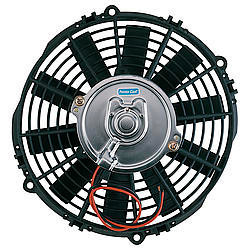 Electric Cooling Fan - Standard - 10 in Fan - Push / Pull - 2350 CFM - 12V - Straight Blade - 11 x 10 in - 2.25 in Thick - Plastic - Each