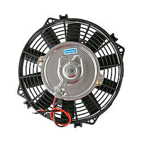 Electric Cooling Fan - Standard - 8 in Fan - Push / Pull - 2400 CFM - 12V - Straight Blade - 8.25 x 8 in - 2.25 in Thick - Plastic - Each