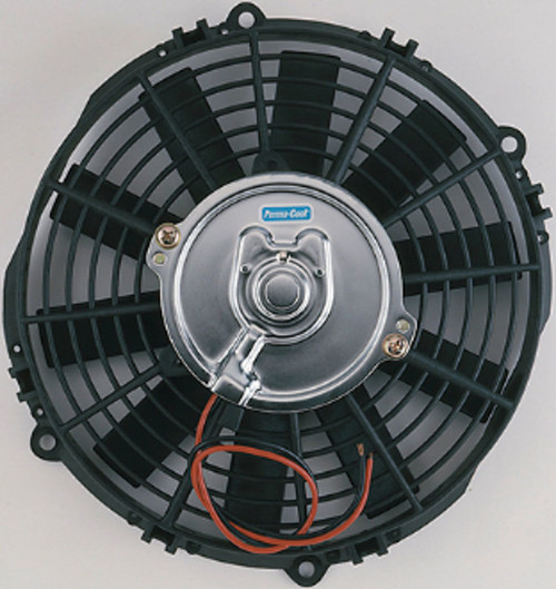 Electric Cooling Fan - Standard - 9 in Fan - Push / Pull - 2400 CFM - 12V - Straight Blade - 8.25 x 8 in - 2.25 in Thick - Plastic - Each