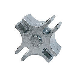 Fan Spacer - Universal System - 1.5 in Thick - Bushing / Hardware Included - Aluminum - Polished - 5/8 in Pilot Fans - Each