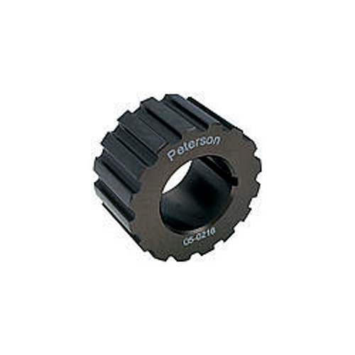 Crankshaft Pulley - Gilmer - 16 Tooth - 1.02 in Wide - 3/8 in Pitch - 1 in Mandrel - 1/8 in Keyway - Aluminum - Gray Anodized - Universal - Each