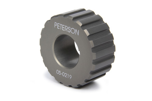 Crankshaft Pulley - Gilmer - 19 Tooth - 1.02 in Wide - 3/8 in Pitch - 1 in Mandrel - 1/8 in Keyway - Aluminum - Gray Anodized - Universal - Each