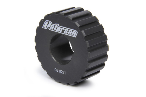 Crankshaft Pulley - Gilmer - 21 Tooth - 1.02 in Wide - 3/8 in Pitch - 1 in Mandrel - 1/8 in Keyway - Aluminum - Gray Anodized - Universal - Each