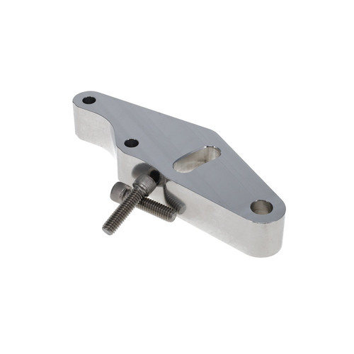 Oil Pump Bracket - External - Dry Sump - Driver Side Mount - Aluminum - Clear Anodized - Big Block Chevy - Kit