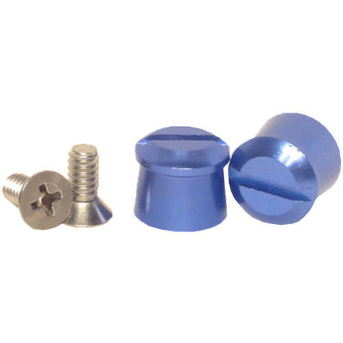 Helmet Tear Off Post - Aluminum - Blue Anodized - Pair