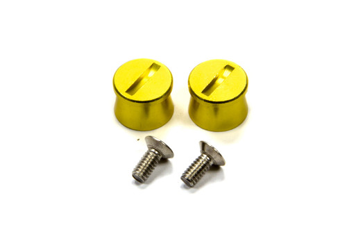 Helmet Tear Off Post - Aluminum - Gold Anodized - Pair