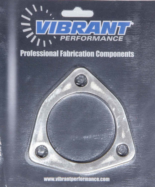 Collector Flange - 3-Bolt - 2.5 in ID - 0.375 in Thick - Stainless - Natural - Each