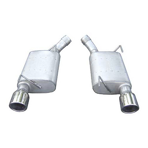 Exhaust System - Violator - Axle-Back - 2.5 in Diameter - 4 in Polished Tips - Stainless - Ford Modular - Mustang 2005-10 - Kit