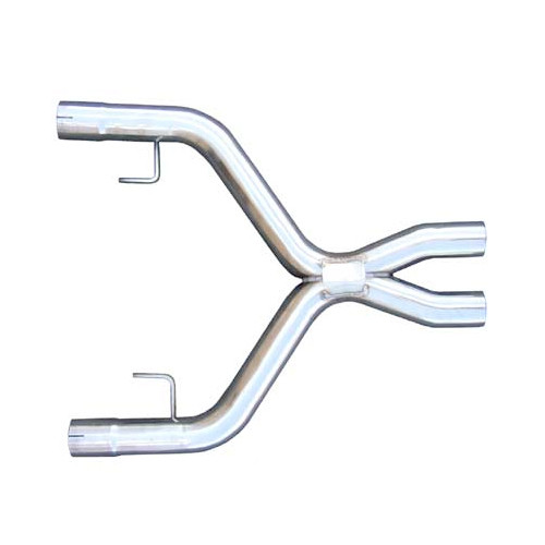 Exhaust X-Pipe - After-Cat - 2.5 in Diameter - Stainless - Natural - Ford Modular - Mustang 2005-10 - Each Exhaust X-Pipe - After-Cat - 2.5 in Diameter - Stainless - Natural - Ford Modular - Mustang 2005-10 - Each