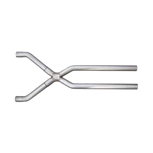 Exhaust X-Pipe - Tunnel Crossover - 2.5 in Diameter - Stainless - Natural - Universal - Each