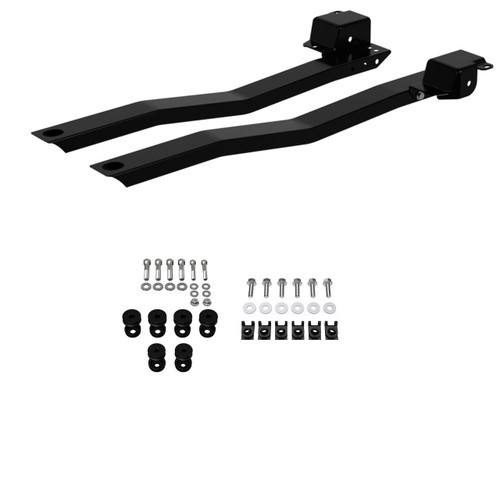Subframe Connectors - Bolt-On - Steel - Black Powder Coat - GM X-Body 1968-72 - Pair