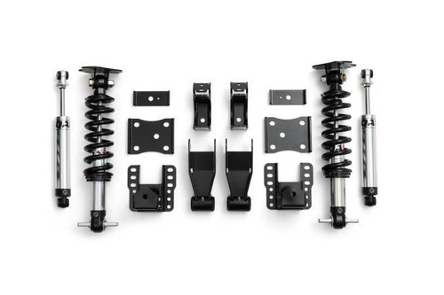 Lowering Kit - 3 in Front / 6 in Rear - Single Adjustable - Shocks / Struts / Shackles / Brackets / Hardware - 4WD - GM Fullsize Truck 2007-18 - Kit Lowering Kit - 3 in Front / 6 in Rear - Single Adjustable - Shocks / Struts / Shackles / Brackets / Hardware - 4WD - GM Fullsize Truck 2007-18 - Kit