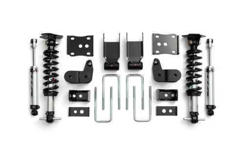 Lowering Kit - 3 in Front / 5.5 in Rear - Double Adjustable - Shocks / Struts / Shackles / Brackets / Hardware - 2WD - Ford Fullsize Truck 2015-20 - Kit Lowering Kit - 3 in Front / 5.5 in Rear - Double Adjustable - Shocks / Struts / Shackles / Brackets / Hardware - 2WD - Ford Fullsize Truck 2015-20 - Kit