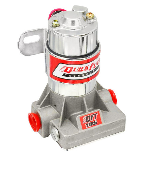 Fuel Pump - Electric - In-Line - 105 gph at 7 psi - 3/8 in NPT Female Inlet / Outlet - Silver - Gas - Each