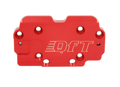 Metering Plate - Secondary - Conversion to Main Jets - Center Pivot - Gasket Included - Aluminum - Red Anodized - Holley Center Pivot 4160 Carburetors - Each