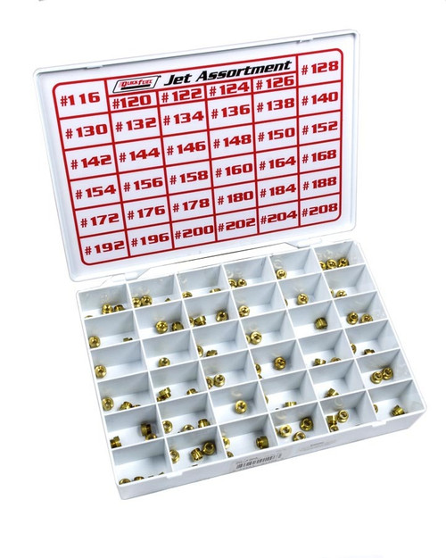 Carburetor Jet Kit - Alcohol - Numbers 116-208 - Jet Holder - Brass - Quick Fuel Carburetors - Kit