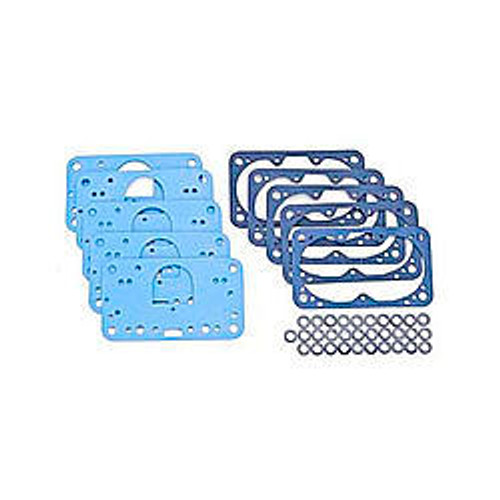 Carburetor Gaskets - Reusable - 0.063 in Thick - Composite - Fuel Bowls / Metering Blocks - Holley / Quick Fuel Carburetors - Kit