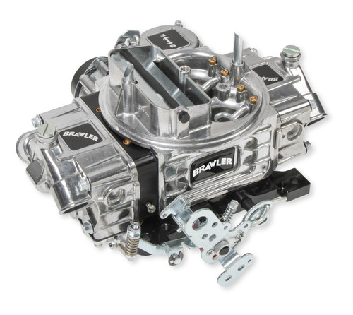 Carburetor - Brawler Street - Model 4160 - 4-Barrel - 750 CFM - Square Bore - Electric Choke - Vacuum Secondary - Dual Inlet - Aluminum - Black Anodized / Tumble Polished - Each