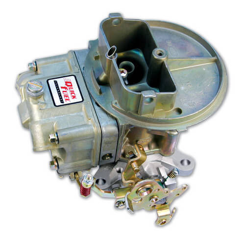 Carburetor - Q-Series Circle Track - 2-Barrel - 500 CFM - Holley Flange - No Choke - Dual Inlet - Aluminum - Gold Chromate - Each