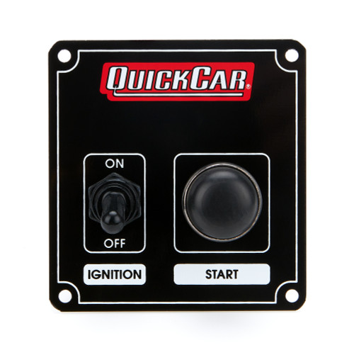 Switch Panel - Dash Mount - 3.375 x 3.625 in - 1 Toggle / 1 Momentary Button - Black - Each Switch Panel - Dash Mount - 3.375 x 3.625 in - 1 Toggle / 1 Momentary Button - Black - Each