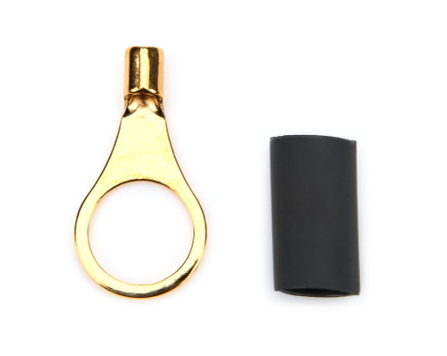 Ring Terminal - 16-14 Gauge Wire - 3/8 in Hole - Heat Shrink Included - Copper - Pair Ring Terminal - 16-14 Gauge Wire - 3/8 in Hole - Heat Shrink Included - Copper - Pair