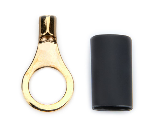 Ring Terminal - 16-14 Gauge Wire - 5/16 in Hole - Heat Shrink Included - Copper - Pair