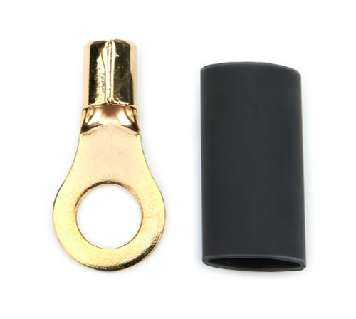 Ring Terminal - 8 Gauge Wire - 5/16 in Hole - Heat Shrink Included - Copper - Kit