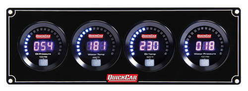 Gauge Panel Assembly - Digital Series - Digital - Oil Pressure / Water Temperature / Oil Temperature / Water Pressure - Black Face - Kit