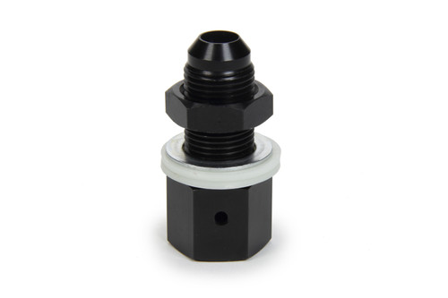 Rollover Valve - Check Valve - 8 AN Male Outlet - Nylon Washers - Aluminum - Black Anodized - Each