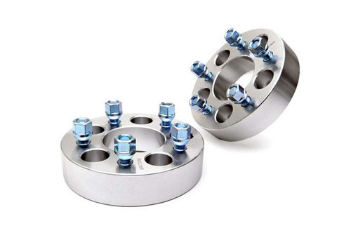 Wheel Spacer - 5 x 4.50 in Bolt Pattern - 1.5 in Thick - Aluminum - Natural - Pair