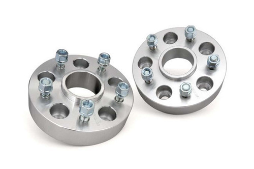 Wheel Spacer - 5 x 5.00 in Bolt Pattern - 1.5 in Thick - Aluminum - Natural - Pair