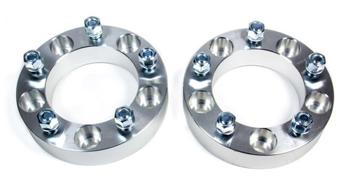 Wheel Spacer - 5 x 5.50 in Bolt Pattern - 1.5 in Thick - Aluminum - Natural - Pair
