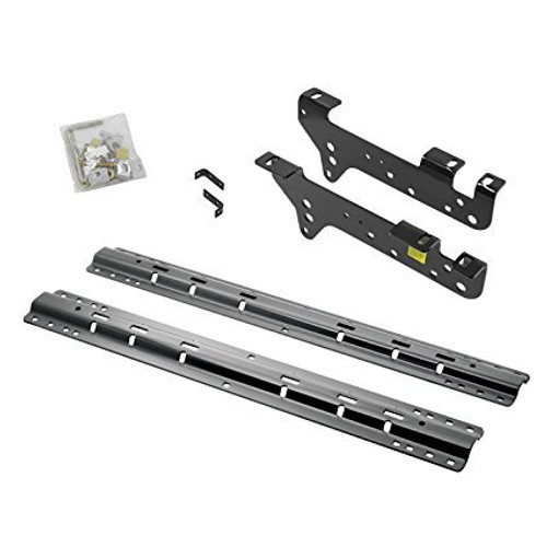 Gooseneck Installation Kit - Brackets / Hardware / Rails Included - Steel - Black Powder Coat - Reese Elite Series Gooseneck Mounting System - Ford Fullsize Truck 1999-2010 - Kit