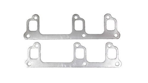Exhaust Header / Manifold Gasket - 1.125 x 1.406 in Rectangular Port - Graphite - Oldsmobile V6 - Pair
