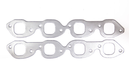 Exhaust Header / Manifold Gasket - 1.812 x 1.875 in Rectangular Port - Graphite - Big Block Chevy - Pair