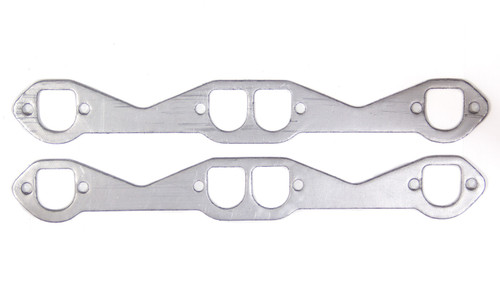 Exhaust Header / Manifold Gasket - 1.500 x 1.625 in D Port - Graphite - Brodix Head - Small Block Chevy - Pair