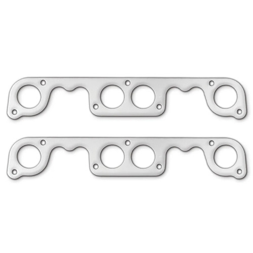 Exhaust Header / Manifold Gasket - Brodix Spread Port - 1.875 in Round Port - Graphite - Small Block Chevy - Pair