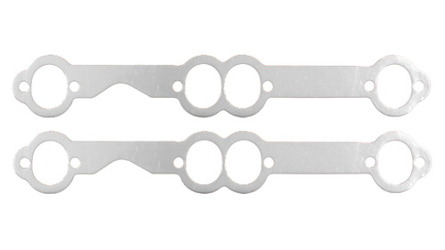 Exhaust Header / Manifold Gasket - 1.563 x 1.875 in Oval Port - Graphite - Small Block Chevy - Pair